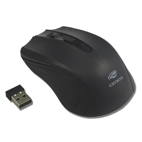 Mouse Sem Fio C3tech M-w20bk Preto - Cod: 4162